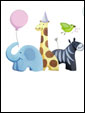 Слоник, жирафик, зебра и воробушек поздравляют своего друга с Днем Рождения: Таких, как ты, на свете мало, поэтому мы ценим очень твою улыбку, мысли, взгляд... и каждый видеть тебя рад, тебе помочь и поддержать, и с Днем Рождения поздравить!