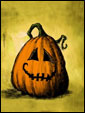 Веселая тыква символически напоминает, что хэллоуин - это доброольная демонизация под видом шутки.